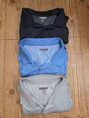 (3) Redhead Collard Shirts Mens 2XL